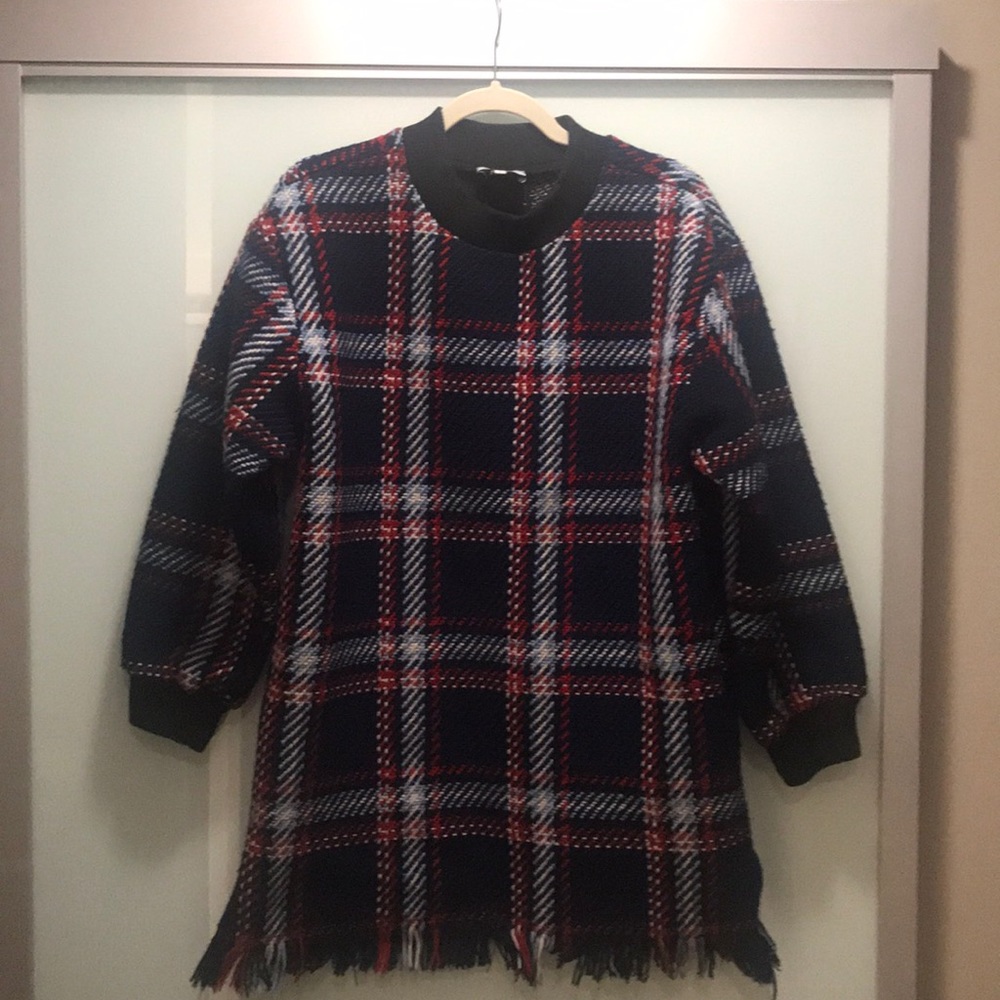 J.O.A Plaid Sweater Dress